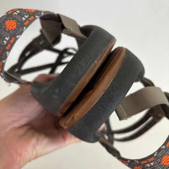 Chaco Women's Brown Orange Pattern casual Zx 2 Classic Sandals Size 10 - Picture 6 of 8